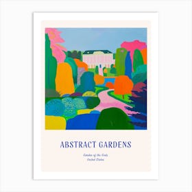 Colourful Gardens Garden Of The Gods Usa 4 Blue Poster Art Print