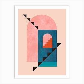 Architectural geometric shapes 5 Art Print