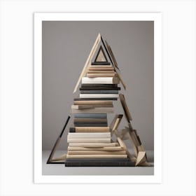 Book Pyramid Art Print