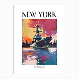 The Intrepid Sea New York Colourful Silkscreen Illustration 2 Poster Art Print
