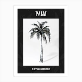 Palm Tree Pixel Illustration 1 Poster Art Print