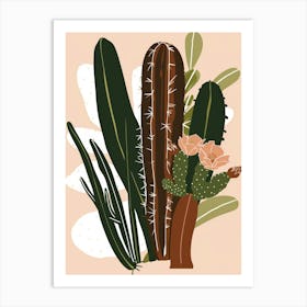 Cactus Plants 1 Art Print