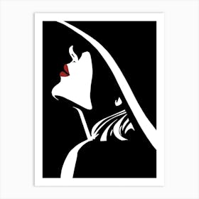 Woman In A Hat Art Print