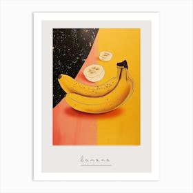 Art Deco Banana Poster Art Print