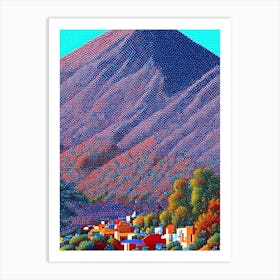 West Valley City, City Us  Pointillism Art Print