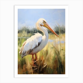 Bird Painting Pelican 4 Art Print