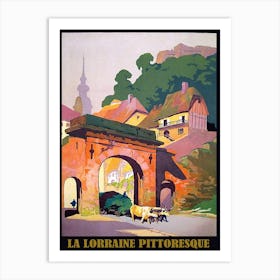 Pitoresque Lorraine, France Art Print