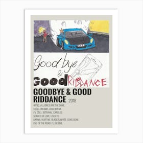 Goodbye & Good Riddance 2018 Poster Art Print