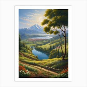 Landscape Painting 2 Art Print