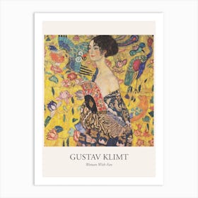 Woman With Fan, Gustav Klimt Poster Art Print