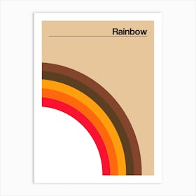 Rainbow Brown Art Print