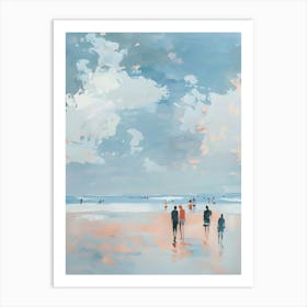 'People On The Beach' 1 Art Print