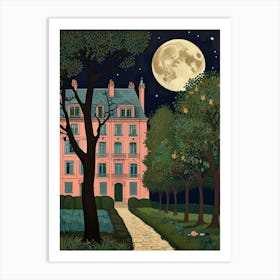 William Morris House At Night Art Print