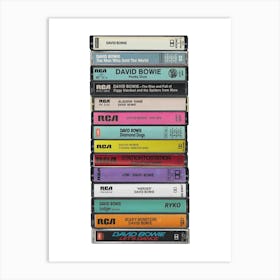 David Bowie - Collected Albums - Cassette Print Art Print