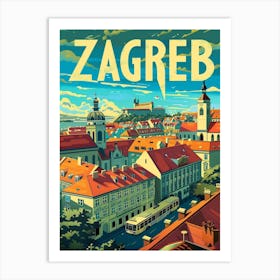 Zagreb Croatia Art Print