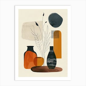 Cute Objects Abstract Illustration 22 Art Print