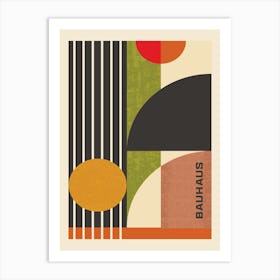 Bauhaus Abstract Colourful Print 3 Art Print