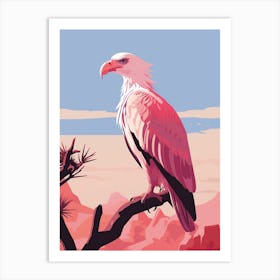 Minimalist California Condor 1 Illustration Art Print