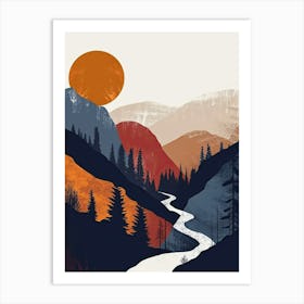 Mountain, Scandinavian Minimalism Art Print