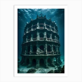 Underwater Palace-Reimagined Art Print