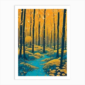 Autumn Forest 98 Art Print