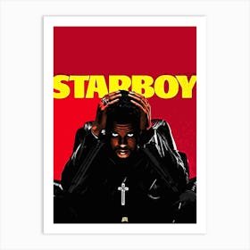 Starboy the Weeknd Art Print