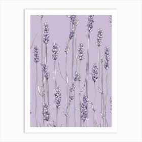 Lavender Flowers Art Print