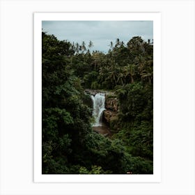 Bali Jungle Waterfall Photograph, 2 Art Print