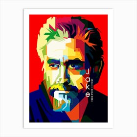 Jake Gyllenhaal Action Movies Pop Art Wpap Art Print