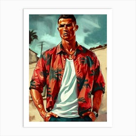 Ronaldo art football Affiche