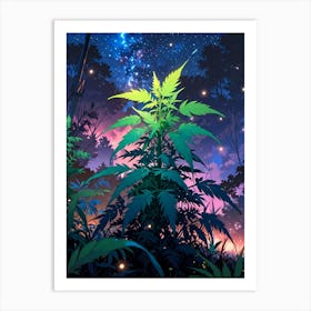 Night In The Forest Art Print