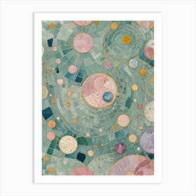 Pastel Drops Art Print