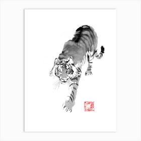 Tiger Walking 02 Art Print