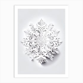 Beauty, Snowflakes, Marker Art 1 Art Print