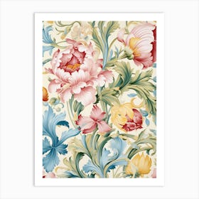 Floral Wallpaper 143 Art Print