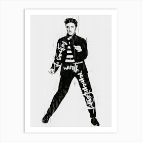 Elvis Presley Singer Art Print