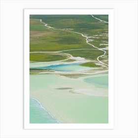 Lençóis Maranhenses National Park Brazil Water Colour Poster Art Print