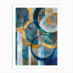 Abstract Circles 48 Art Print