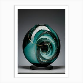 'Swirl Vase' 1 Art Print