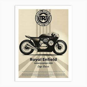 Royal Enfield Interceptor 650 Art Print