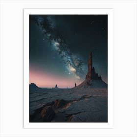 Milky In The Desert Art Print