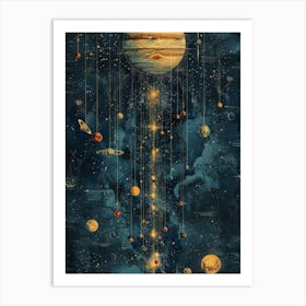 Planets In Space 10 Art Print