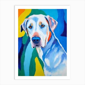 Chesapeake Bay Retriever 2 Fauvist Style Dog Art Print