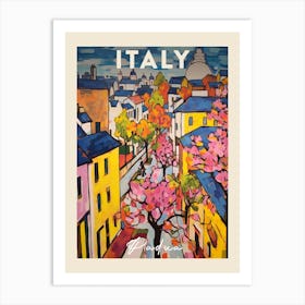 Padua Italy 2 Fauvist Painting Travel Poster Art Print