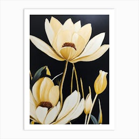 Yellow Lotus Art Print