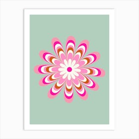 Daisy | 01 – Green Art Print