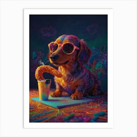 Dachshund Canvas Print 1 Art Print