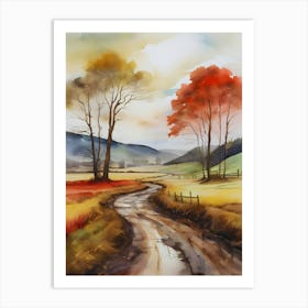 Autumn Road.5 Art Print