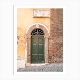 Front Door In Rome Art Print