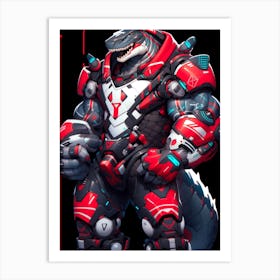 Overwatch Character T Rex 1 Art Print